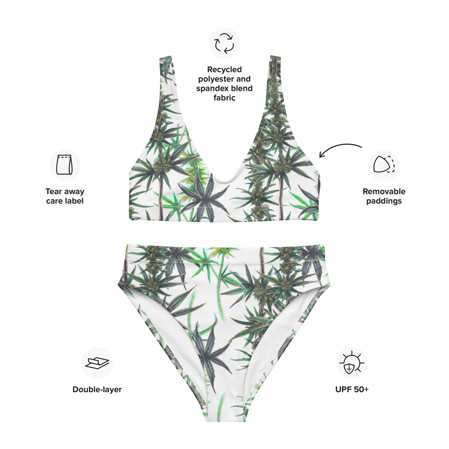 High Waisted Bikini Swim Set for her