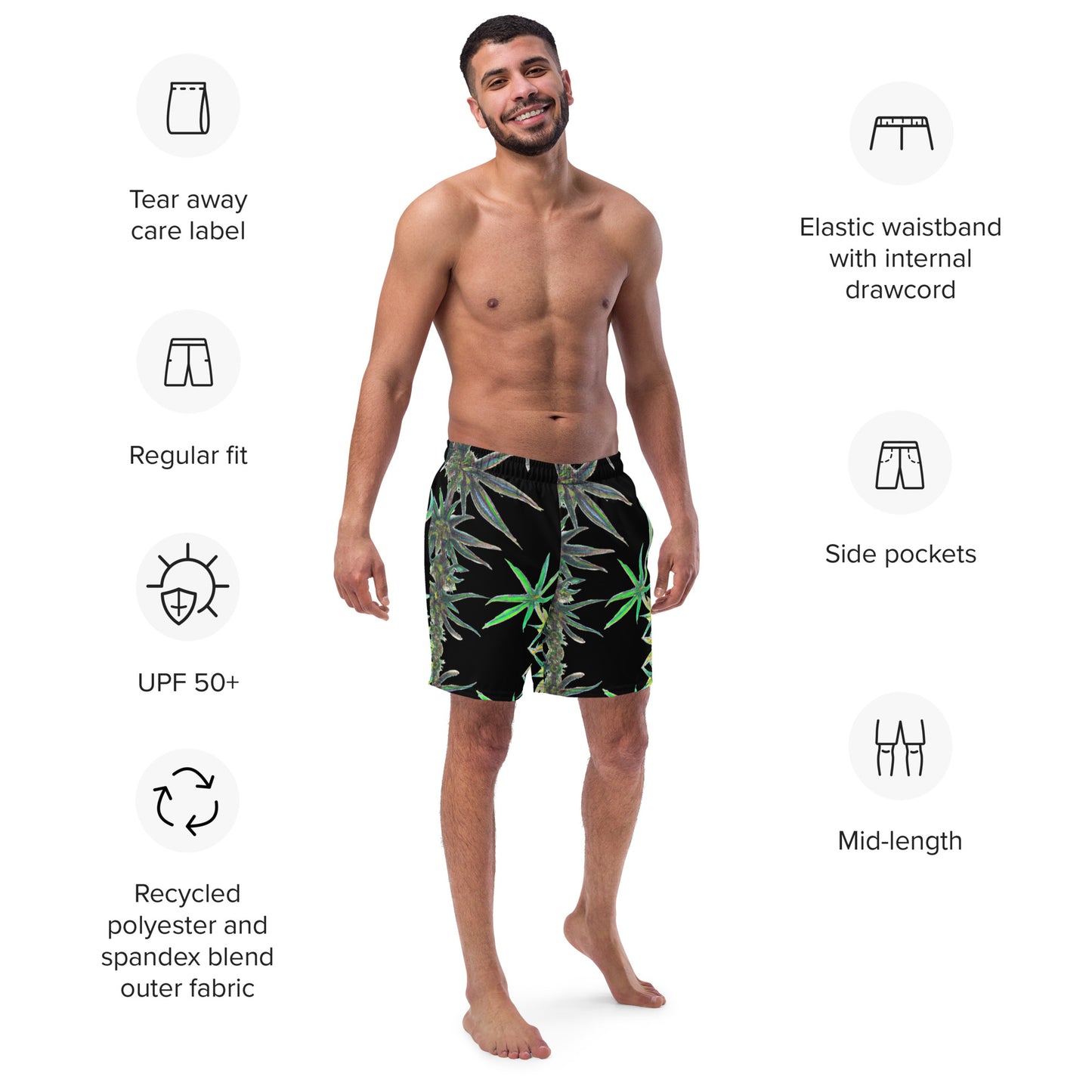 Unique Inspired Mens Swim Trunks - Celebrate Summer in Style with These One-of-a-Kind Trunks!Men's swim trunks