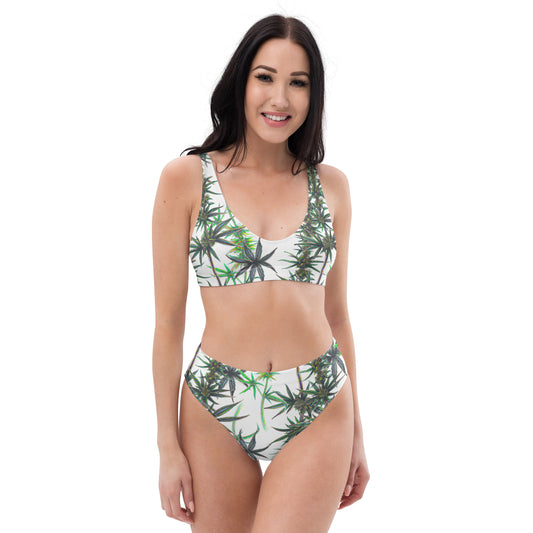 Recycled high-waisted bikini
