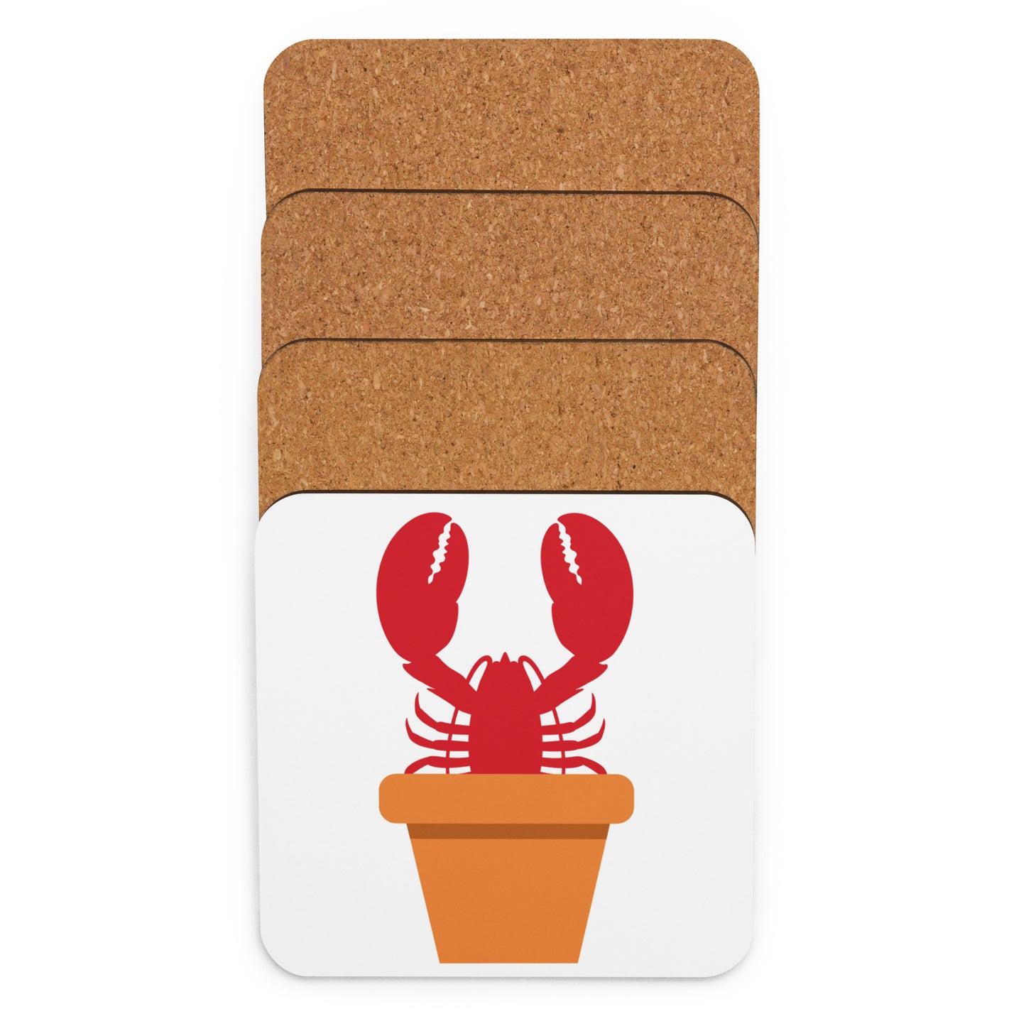 Coastal Maine  Inspired Cork-back coaster