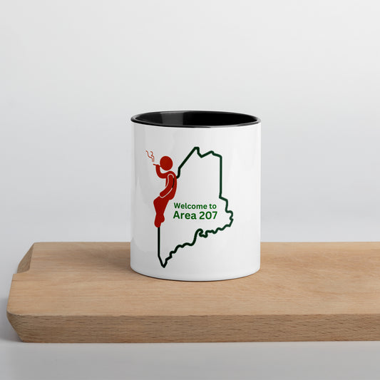 Coastal Maine Art Mug Set with Color Inside - Bring the beauty of Coastal Maine into your home .Mug with Color Inside