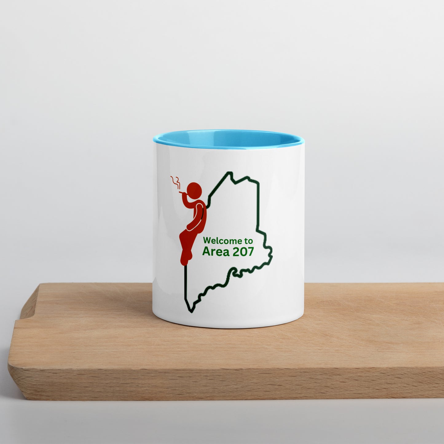 Coastal Maine Art Mug Set with Color Inside - Bring the beauty of Coastal Maine into your home .Mug with Color Inside