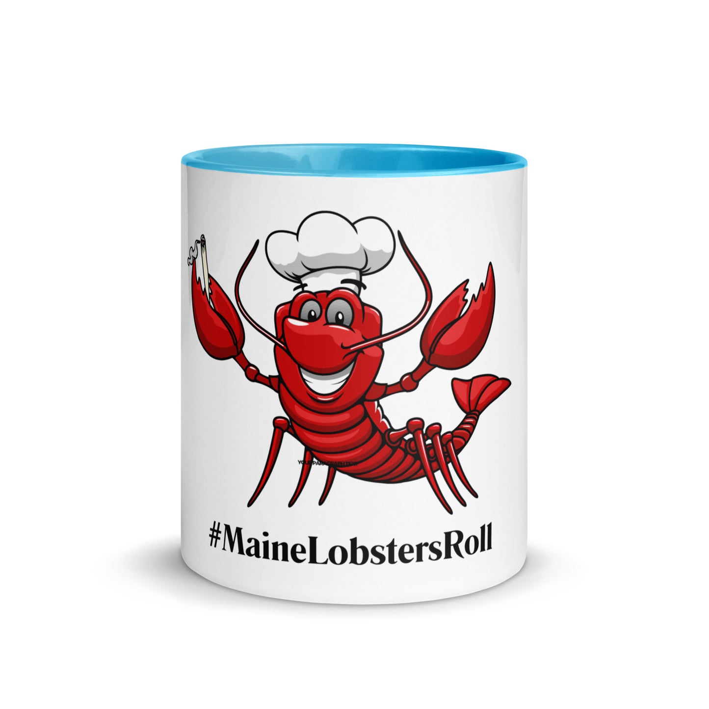 Coastal Maine Inspired Mug with Color Inside