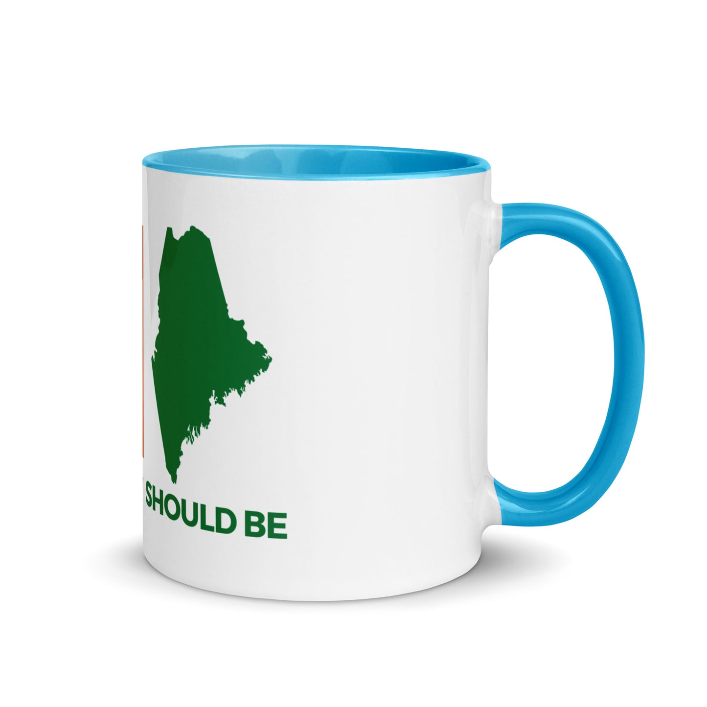 Coastal Maine Inspired Mug with Color Inside