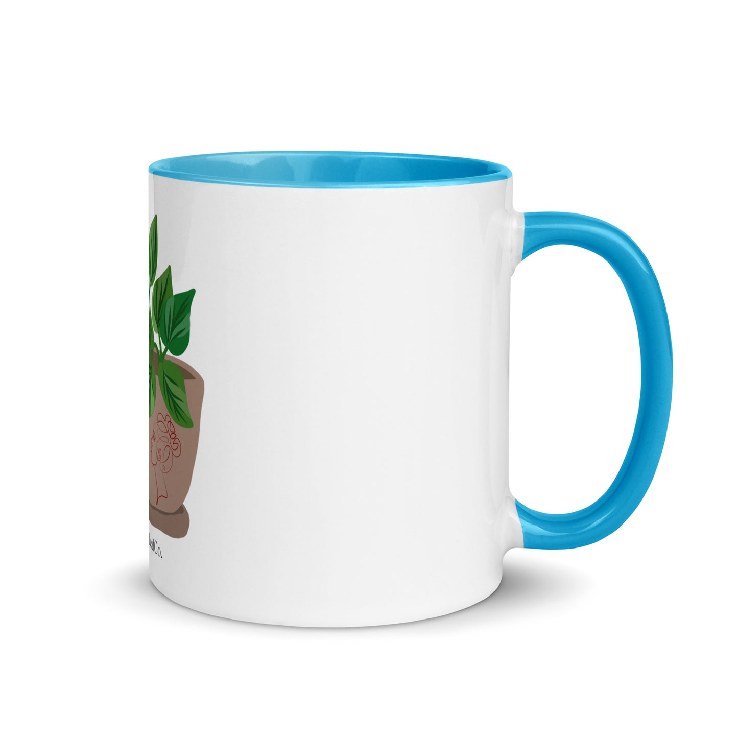 Coastal Maine  Inspired Mug with Color Inside