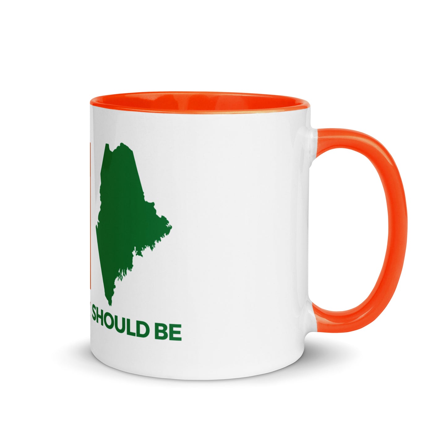 Coastal Maine Inspired Mug with Color Inside