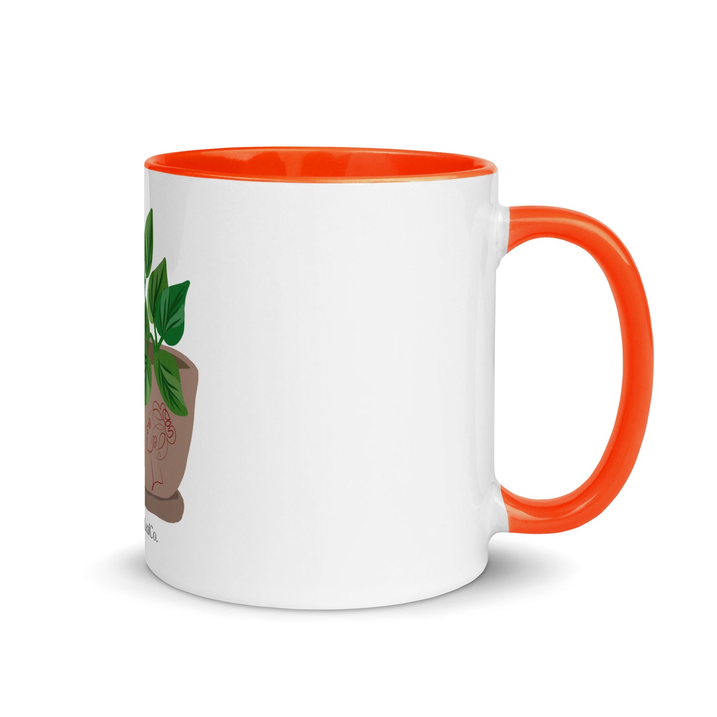 Coastal Maine  Inspired Mug with Color Inside