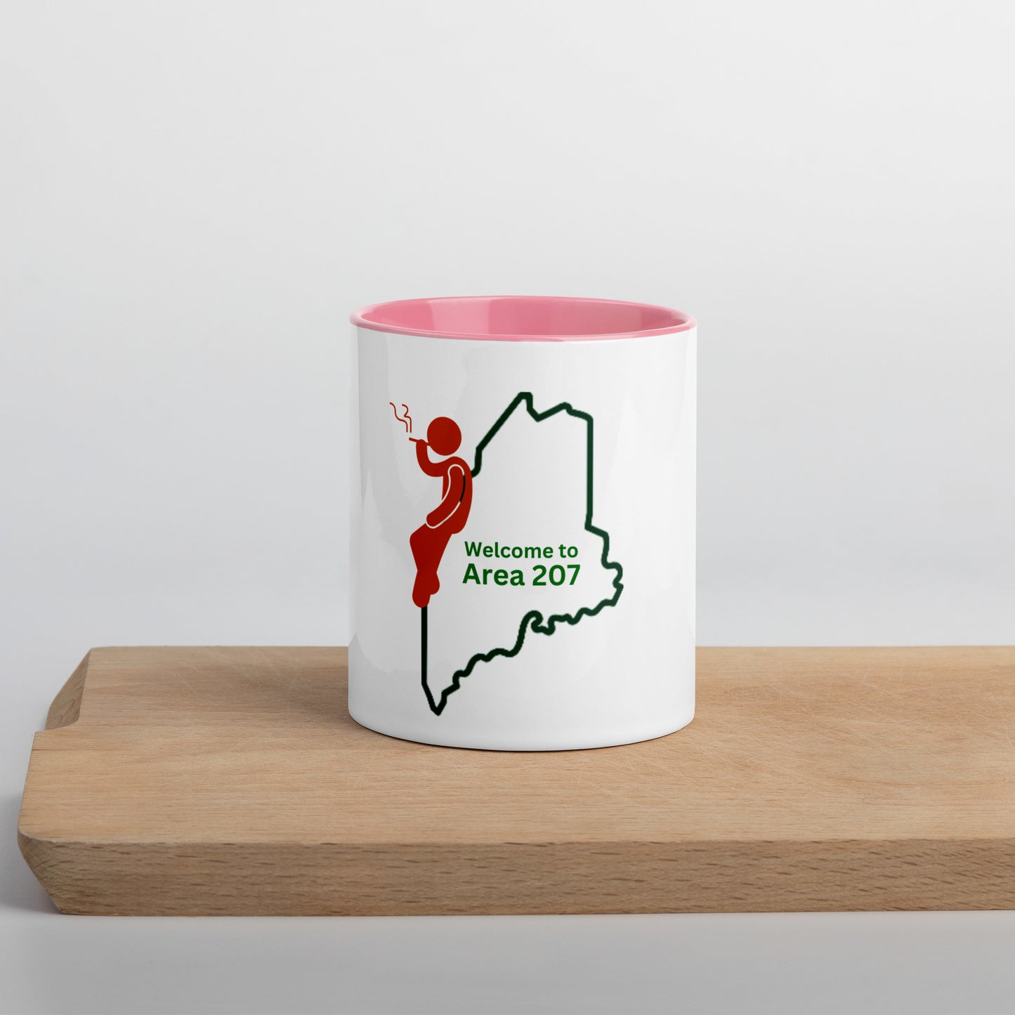 Coastal Maine Art Mug Set with Color Inside - Bring the beauty of Coastal Maine into your home .Mug with Color Inside