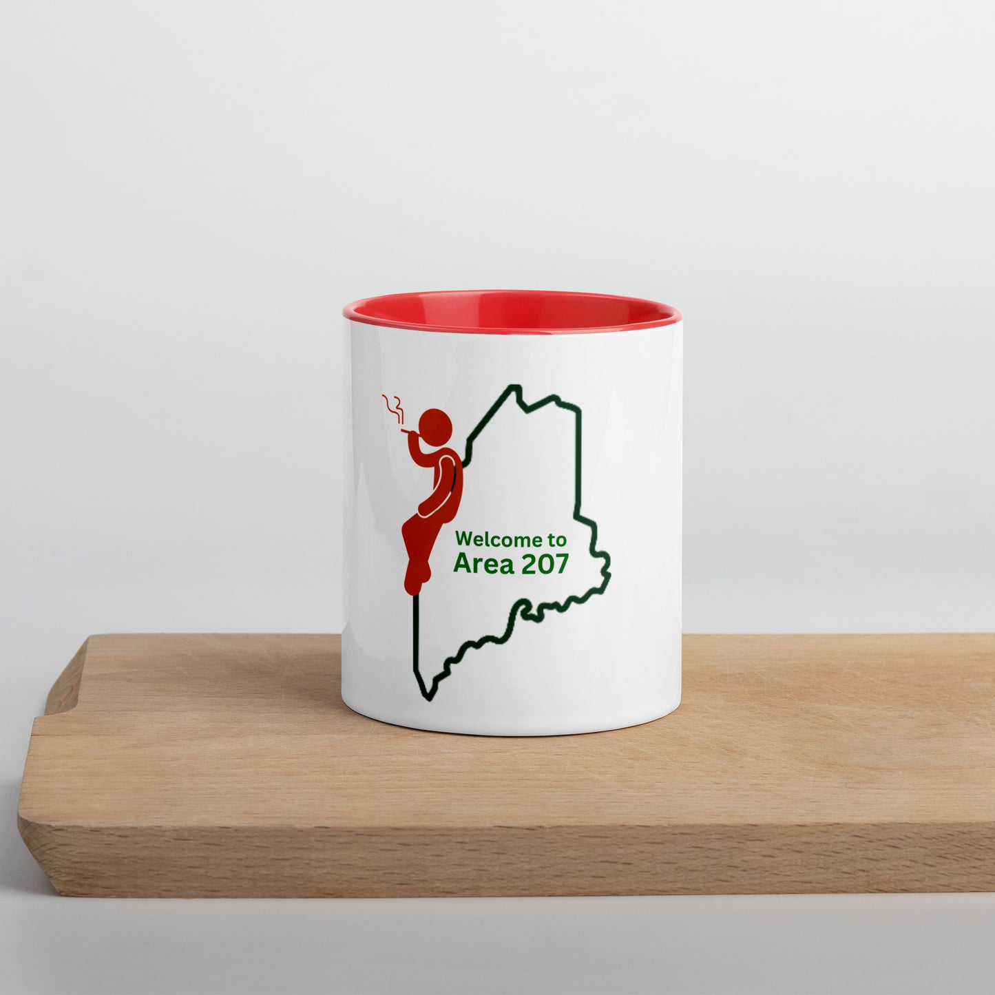 Coastal Maine Art Mug Set with Color Inside - Bring the beauty of Coastal Maine into your home .Mug with Color Inside