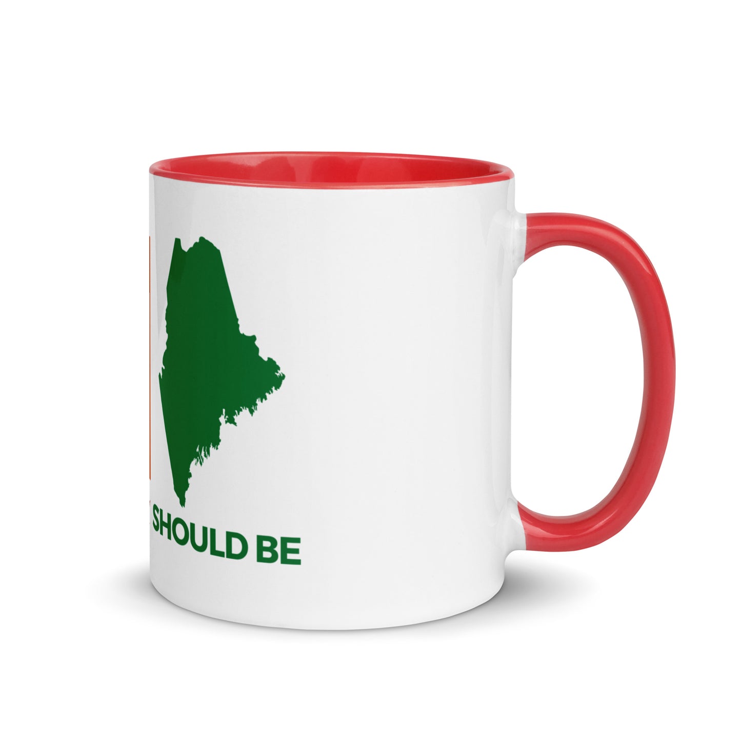 Coastal Maine Inspired Mug with Color Inside