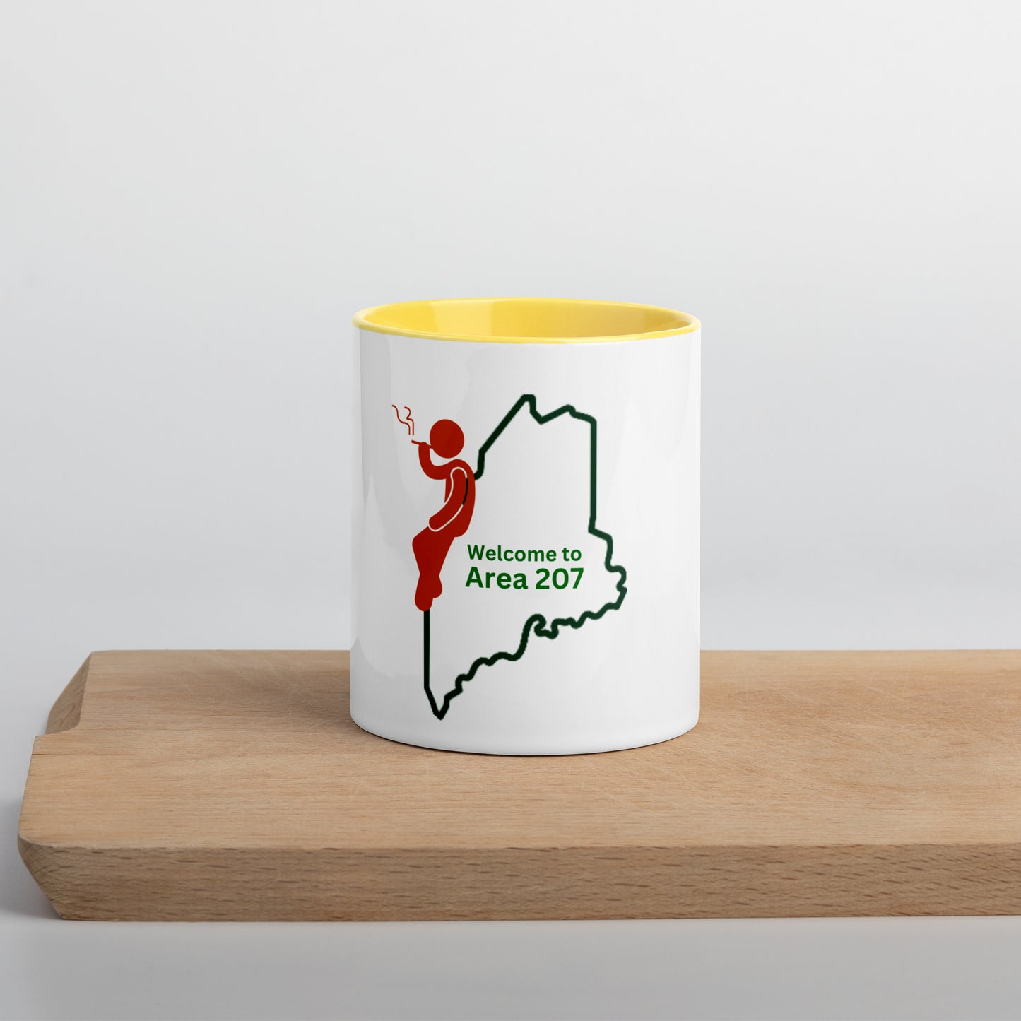 Coastal Maine Art Mug Set with Color Inside - Bring the beauty of Coastal Maine into your home .Mug with Color Inside